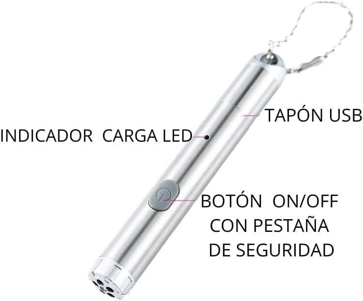 Lanterna LED Cat Recarregável - Brinquedo de Luz LED Interativo com Formas Diversas - Exercício e Diversão para Animais de Estimação.