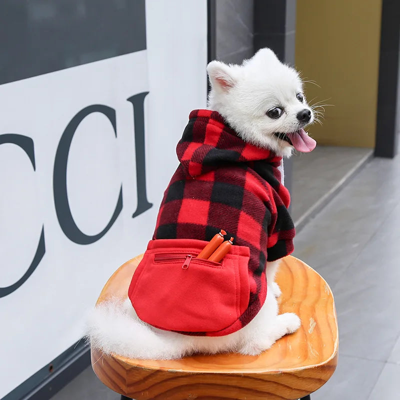 Casaco de inverno para cães, jaqueta xadrez reversível, roupas para cães em tempo frio, roupas para animais de estimação, para cães pequenos, médios e grandes