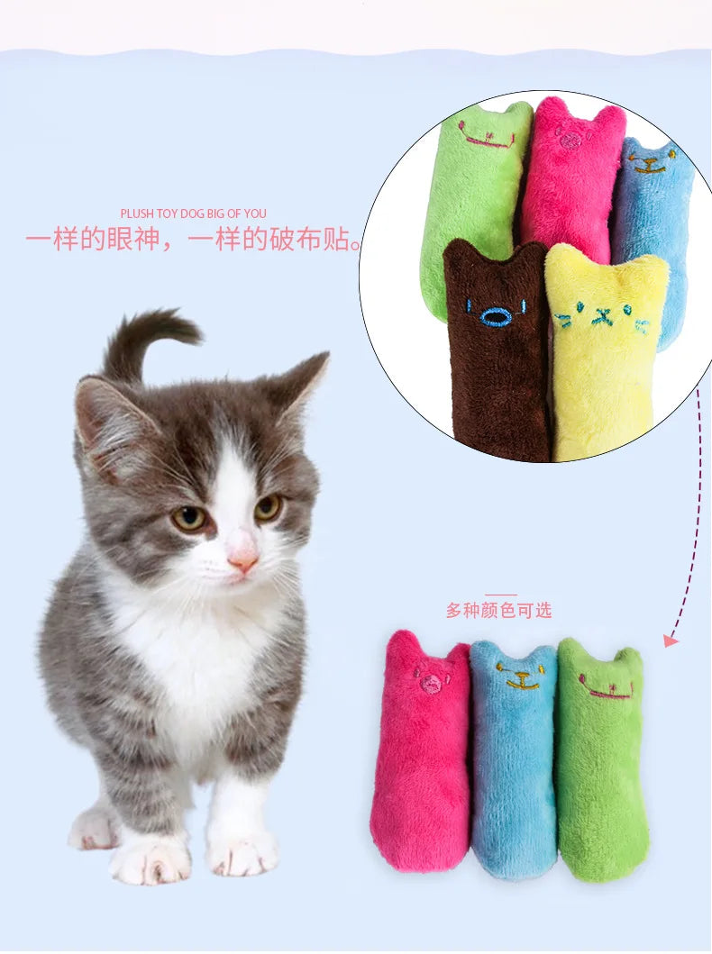 Dentes moagem catnip brinquedos engraçado interativo brinquedo de pelúcia gato animal de estimação gatinho mascar brinquedo vocal garras polegar mordida gato menta para gatos