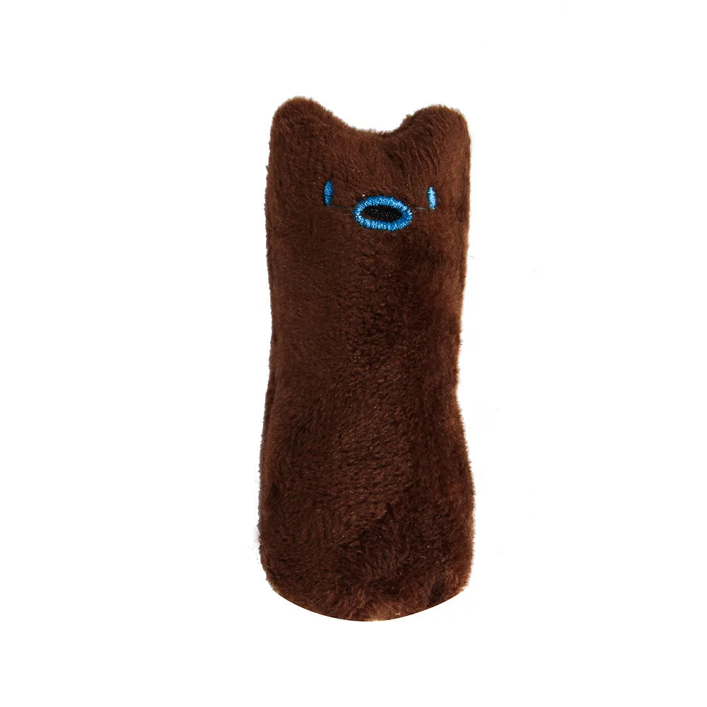 Dentes moagem catnip brinquedos engraçado interativo brinquedo de pelúcia gato animal de estimação gatinho mascar brinquedo vocal garras polegar mordida gato menta para gatos