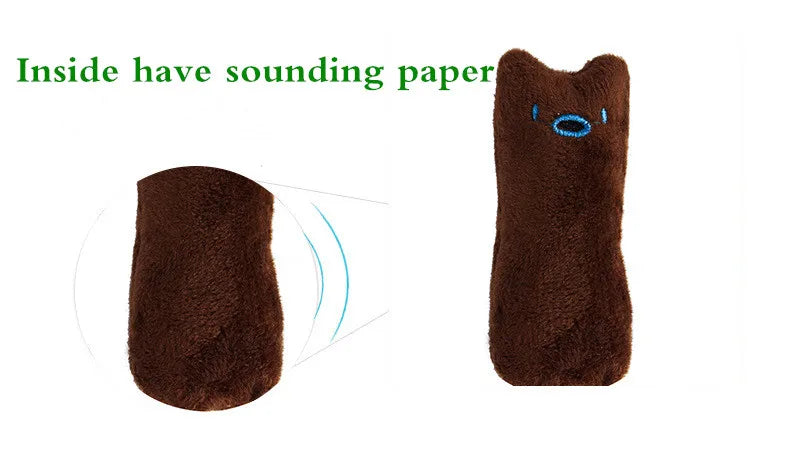 Dentes moagem catnip brinquedos engraçado interativo brinquedo de pelúcia gato animal de estimação gatinho mascar brinquedo vocal garras polegar mordida gato menta para gatos