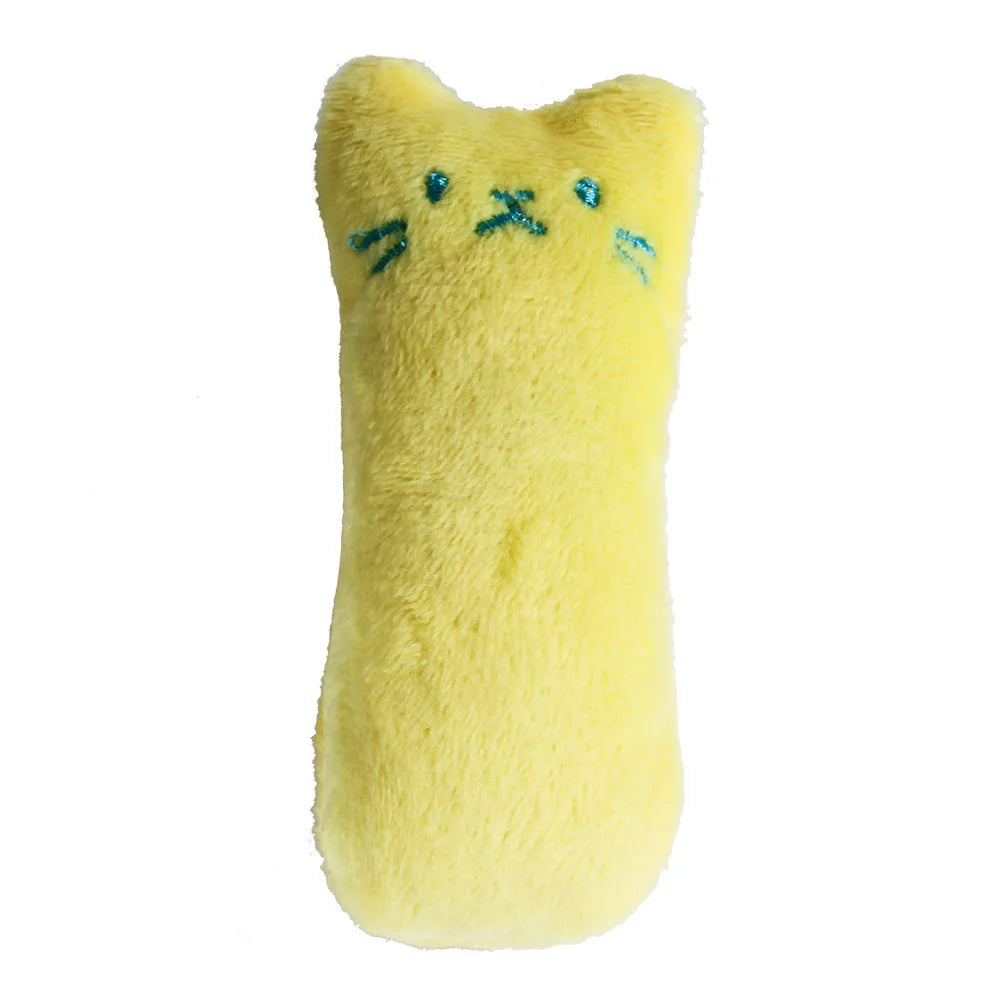 Dentes moagem catnip brinquedos engraçado interativo brinquedo de pelúcia gato animal de estimação gatinho mascar brinquedo vocal garras polegar mordida gato menta para gatos