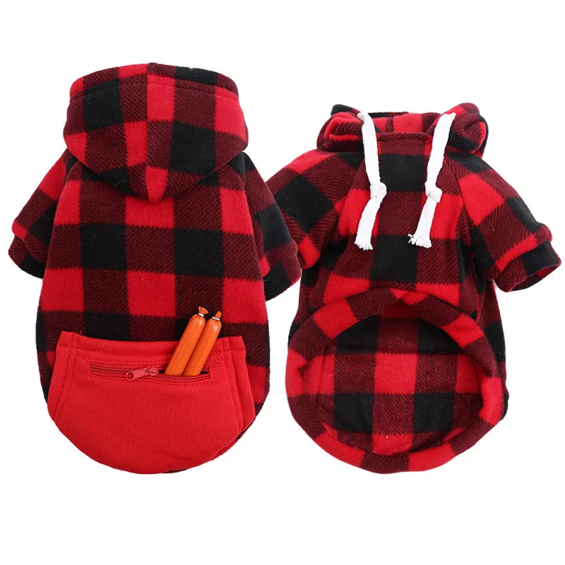 Casaco de inverno para cães, jaqueta xadrez reversível, roupas para cães em tempo frio, roupas para animais de estimação, para cães pequenos, médios e grandes
