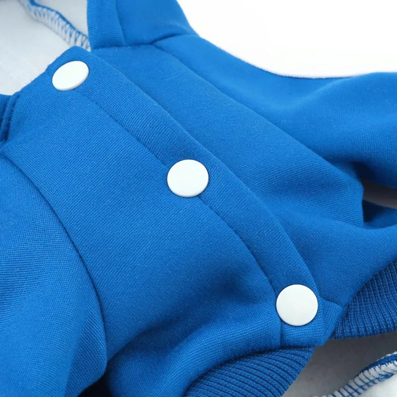 Adidog roupas para cães macacão grosso para cães, roupas de inverno para cães de estimação para cães pequenos macacão de cachorro traje de treino para yorkie