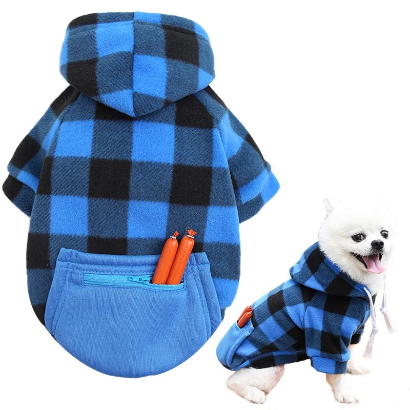 Casaco de inverno para cães, jaqueta xadrez reversível, roupas para cães em tempo frio, roupas para animais de estimação, para cães pequenos, médios e grandes