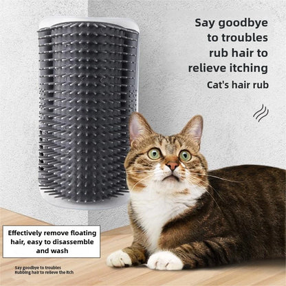 Escova de Canto para Gatos – Massagem e Remoção de Pelo