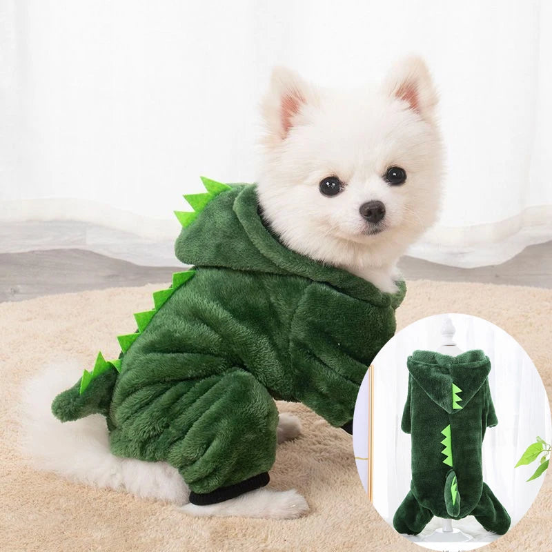 Macacão de Flanela Ultra Macio: Mantenha seu Pet Quentinho e Confortável Neste Inverno!