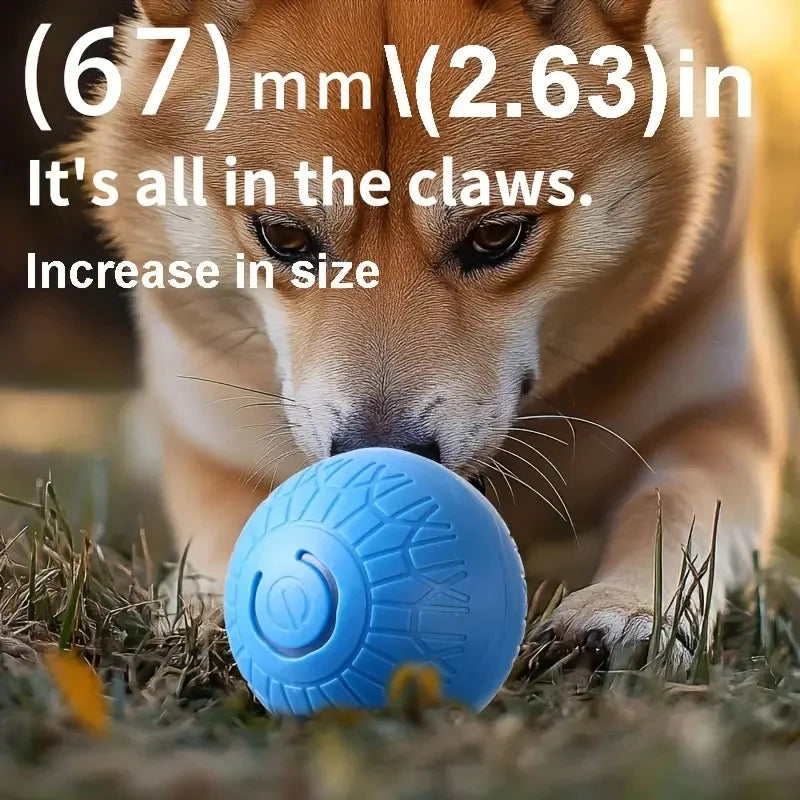 Bola de Brinquedo Inteligente para Cães, Interativa Automática, Eletrônica, Recarregável via USB, que Rola e Salta, para Filhotes a Cães Grandes, Brinquedo de Mastigar