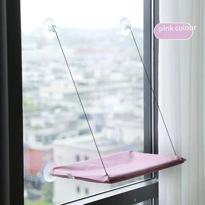 Rede de Janela para Gatos Ultra Macia – Poleiro Suspenso Seguro e Compacto para Cochilos Felinos
