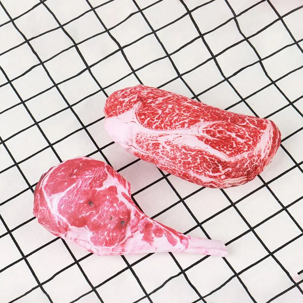 Simulação de osso estridente brinquedos para cães bife mordida-resistente limpo cão mastigar filhote de cachorro brinquedo de treinamento macio bife cenoura animal suprimentos para animais de estimação