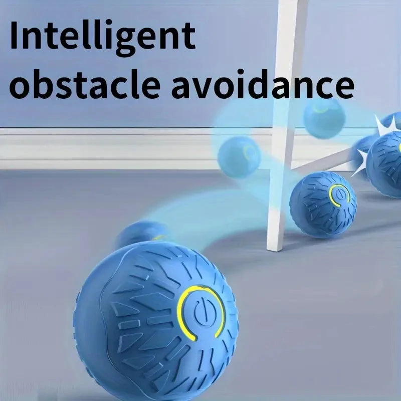 Bola de Brinquedo Inteligente para Cães, Interativa Automática, Eletrônica, Recarregável via USB, que Rola e Salta, para Filhotes a Cães Grandes, Brinquedo de Mastigar