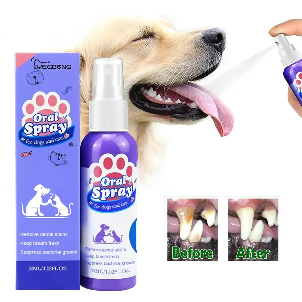 Spray de higiene oral de 30ml para cães