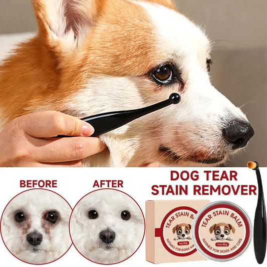 Bálsamo para limpeza de manchas de lágrimas em cães e gatos