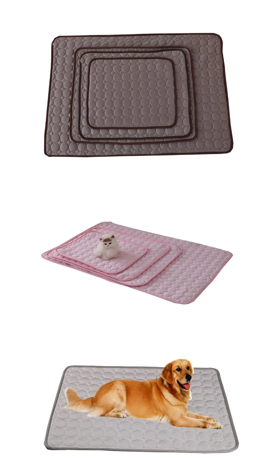 Tapete Gelado de Resfriamento para Cães, Cama Fria de Verão para Pets, Extra Grande para Cães Pequenos e Grandes, Acessórios para Pets, Manta Durável para Gatos, Sofá e Almofada Térmica Estilo Gelo