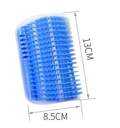 Pente de Canto para Gatos de Fixação na Parede, Escova Ergonômica Massageadora e Removedora de Pelos para Pets, Otimização de Espaço, Brinquedo de Coçar para Gatinhos de Interior e Fácil Instalação