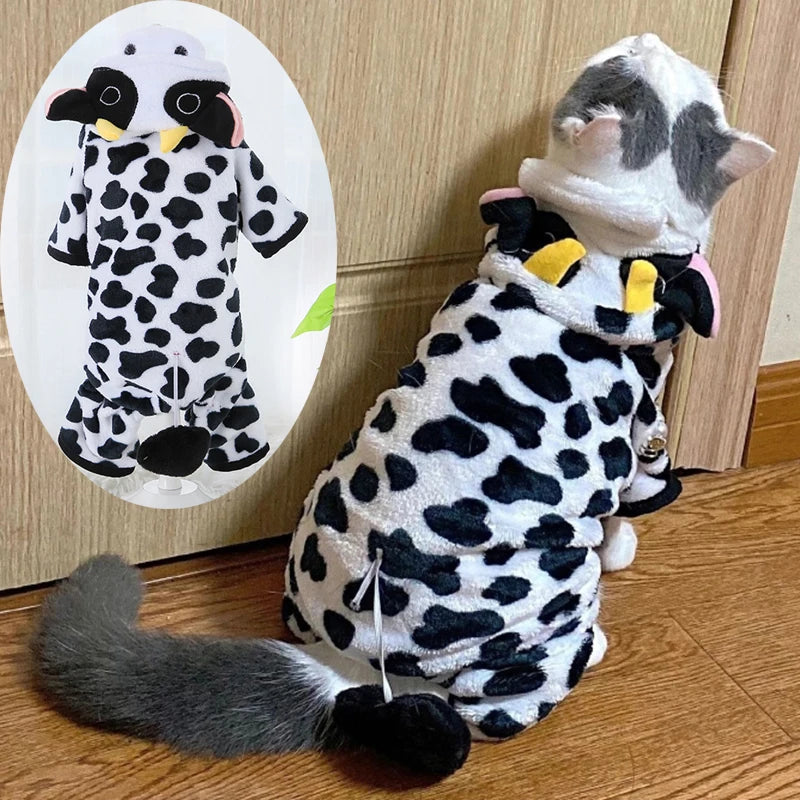 Macacão de Flanela Ultra Macio: Mantenha seu Pet Quentinho e Confortável Neste Inverno!
