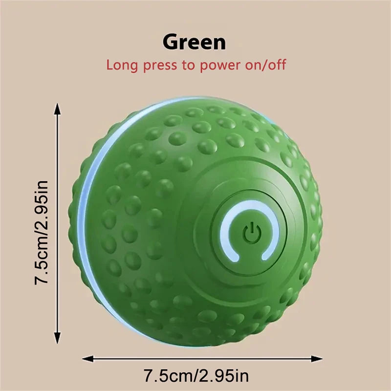 Bola de Brinquedo Inteligente para Cães, Interativa Automática, Eletrônica, Recarregável via USB, que Rola e Salta, para Filhotes a Cães Grandes, Brinquedo de Mastigar