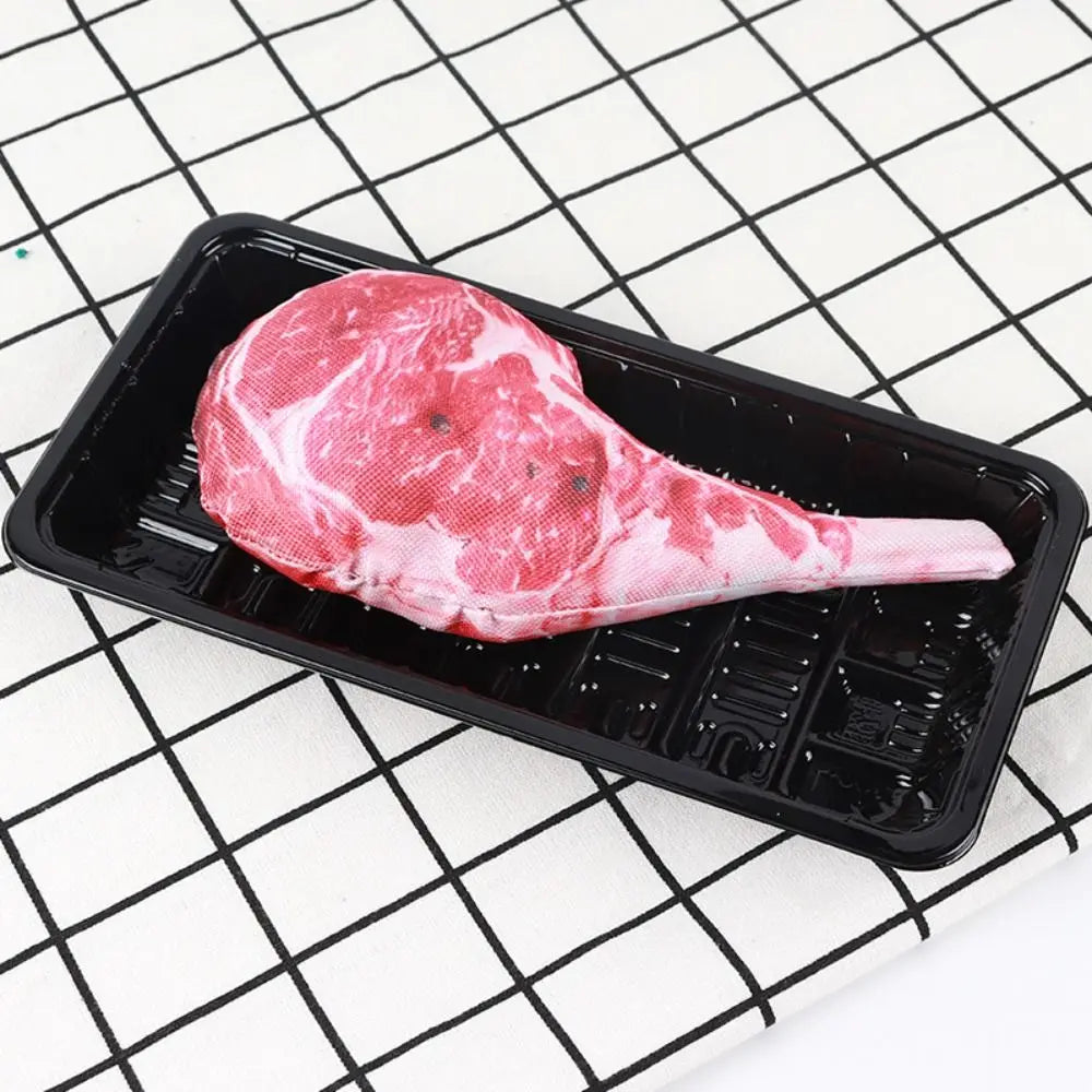 Simulação de osso estridente brinquedos para cães bife mordida-resistente limpo cão mastigar filhote de cachorro brinquedo de treinamento macio bife cenoura animal suprimentos para animais de estimação