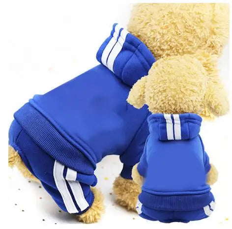 Adidog roupas para cães macacão grosso para cães, roupas de inverno para cães de estimação para cães pequenos macacão de cachorro traje de treino para yorkie