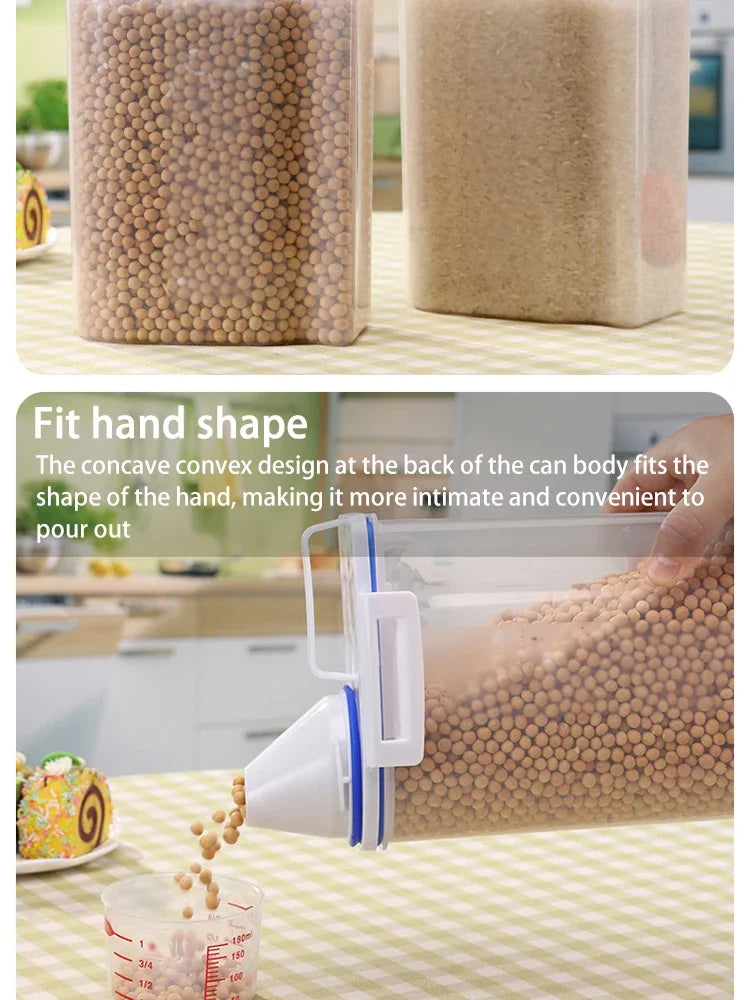 Container de Armazenamento de Ração para Animais de Estimação Premium, Grande Capacidade e Fácil de Limpar, Design Durável e Estiloso para Cães e Gatos