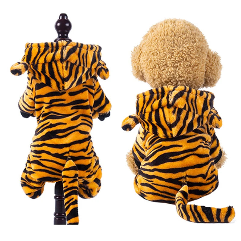 Macacão de Flanela Ultra Macio: Mantenha seu Pet Quentinho e Confortável Neste Inverno!