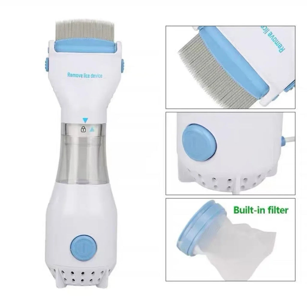 Escova Elétrica Multifuncional para Remoção de Pulgas e Piolhos de Animais de Estimação - Removedor de Pelos para Cães e Gatos