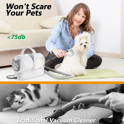 Aspirador e Secador 7 em 1 para Cães e Gatos – 400 W