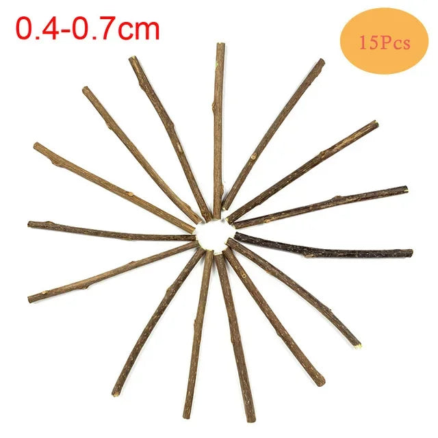 15 pçs natural matatabi gato catnip brinquedo gatinho molar mastigar vara pet limpeza dentes gato tratar brinquedo actinidia silvervine produtos para animais de estimação