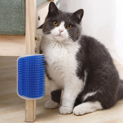 Escova de Canto para Gatos – Massagem e Remoção de Pelo