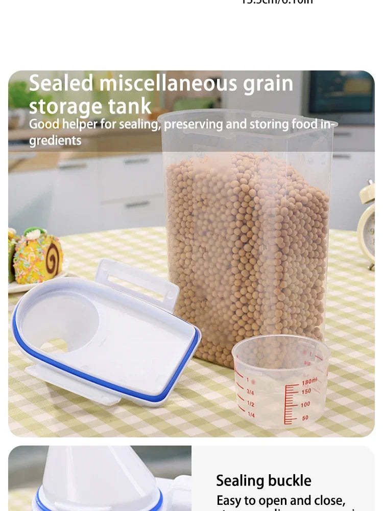 Container de Armazenamento de Ração para Animais de Estimação Premium, Grande Capacidade e Fácil de Limpar, Design Durável e Estiloso para Cães e Gatos