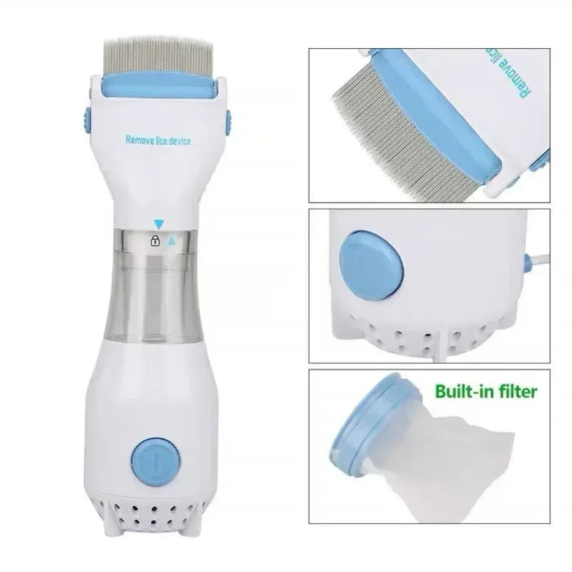 Escova Elétrica Multifuncional para Remoção de Pulgas e Piolhos de Animais de Estimação - Removedor de Pelos para Cães e Gatos