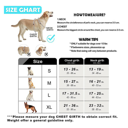 Arnês Anti-Puxão Ajustável para Cães – Acolchoado com Alça