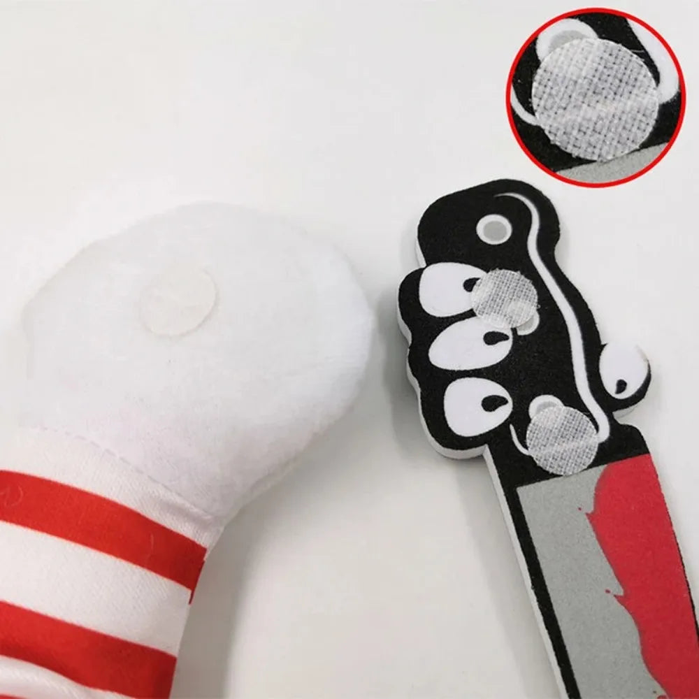 Moda novidade chucky mortal cão de estimação traje assustador adereços engraçado animal de estimação halloween cosplay acessórios de vestuário vestido com capuz
