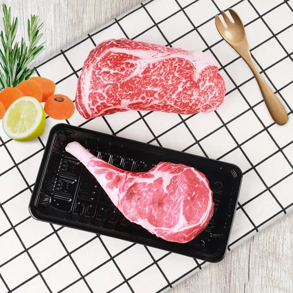 Simulação de osso estridente brinquedos para cães bife mordida-resistente limpo cão mastigar filhote de cachorro brinquedo de treinamento macio bife cenoura animal suprimentos para animais de estimação