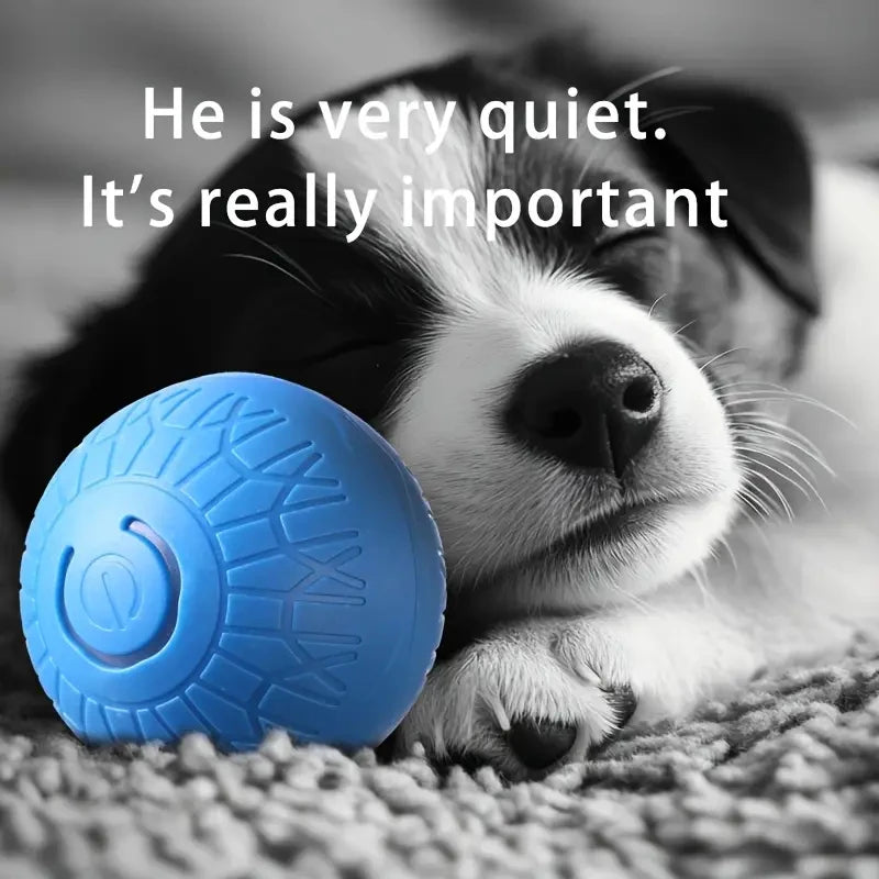 Bola de Brinquedo Inteligente para Cães, Interativa Automática, Eletrônica, Recarregável via USB, que Rola e Salta, para Filhotes a Cães Grandes, Brinquedo de Mastigar
