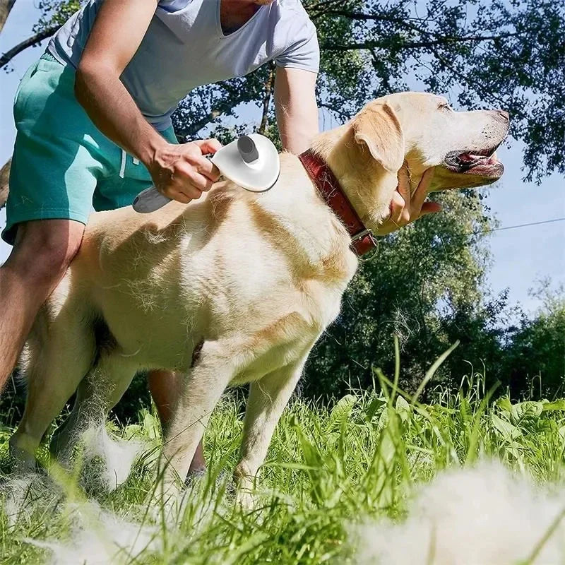 Escova para Cães e Gatos, Pente Limpador Automático de Pelos para Cães e Gatos, Ferramentas de Tosa, Pente Tira-Nós e Acessórios para Pets