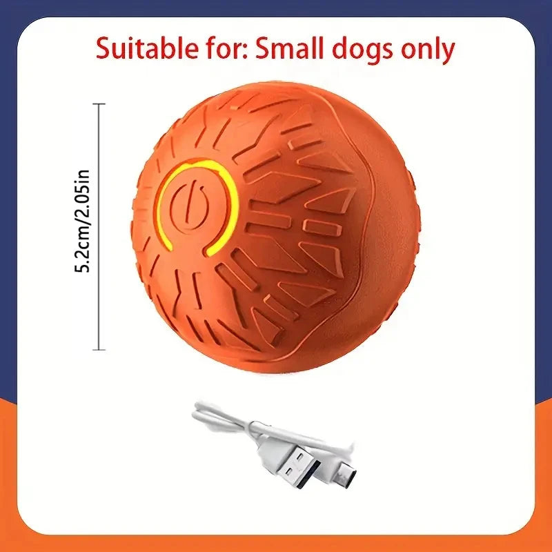 Bola Inteligente Interativa para Cães – Automática e Recarregável por USB