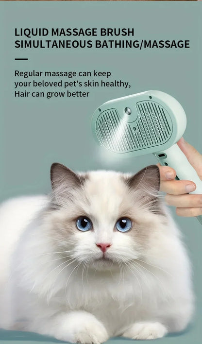Escova de Vapor para Cães e Gatos – Massagem e Cuidado do Pelo