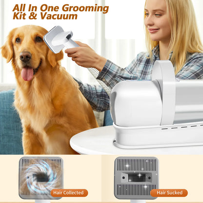 Aspirador e Secador 7 em 1 para Cães e Gatos – 400 W