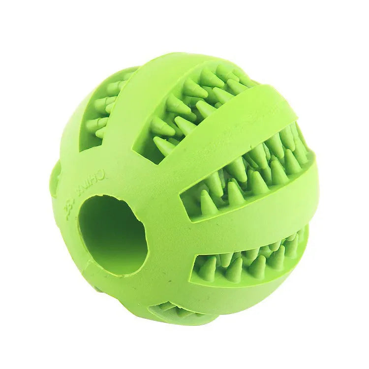 Bola de Brinquedo para Cães, Bola Resistente a Mordidas e Atóxica para Cães, Filhotes e Gatos, Brinquedo Comedouro Interativo para Pet, Dispensador de Petiscos, Mordedor e Bola de Limpeza de Dentes