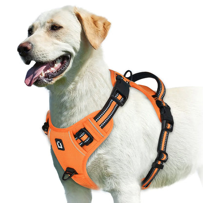 Arnês Anti-Puxão Ajustável para Cães – Acolchoado com Alça