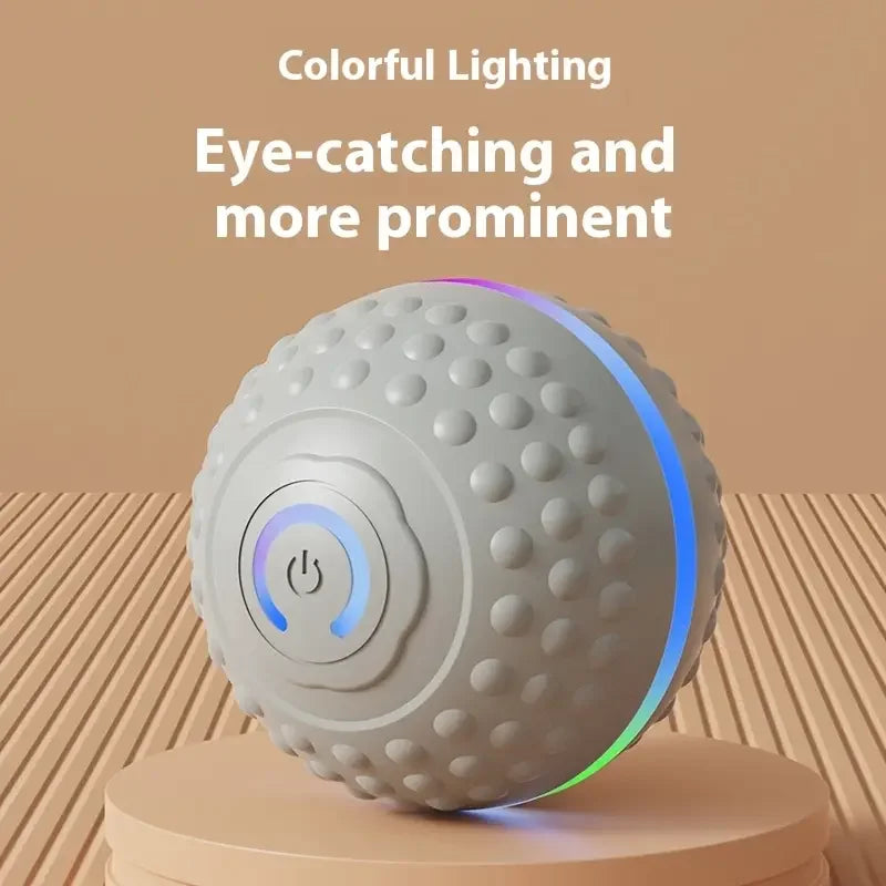 Bola de Brinquedo Inteligente para Cães, Interativa Automática, Eletrônica, Recarregável via USB, que Rola e Salta, para Filhotes a Cães Grandes, Brinquedo de Mastigar