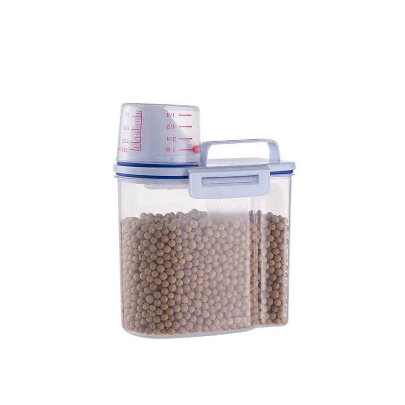 Container de Armazenamento de Ração para Animais de Estimação Premium, Grande Capacidade e Fácil de Limpar, Design Durável e Estiloso para Cães e Gatos