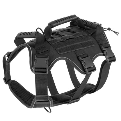 Arnês Tático Refletor para Cães – Ajustável e Acolchoado