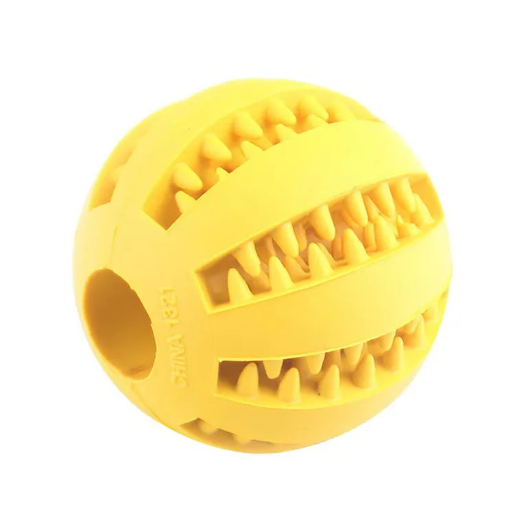 Bola de Brinquedo para Cães, Bola Resistente a Mordidas e Atóxica para Cães, Filhotes e Gatos, Brinquedo Comedouro Interativo para Pet, Dispensador de Petiscos, Mordedor e Bola de Limpeza de Dentes