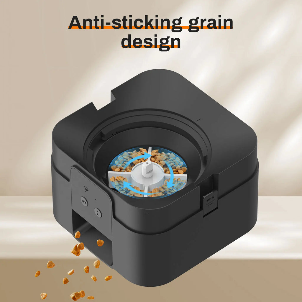 Alimentador inteligente para animais de estimação, alimentador automático para gatos, máquina de comida lenta para cães com temporizador quantitativo automático, dispensador de comida para gatos, tigela para cães e gat