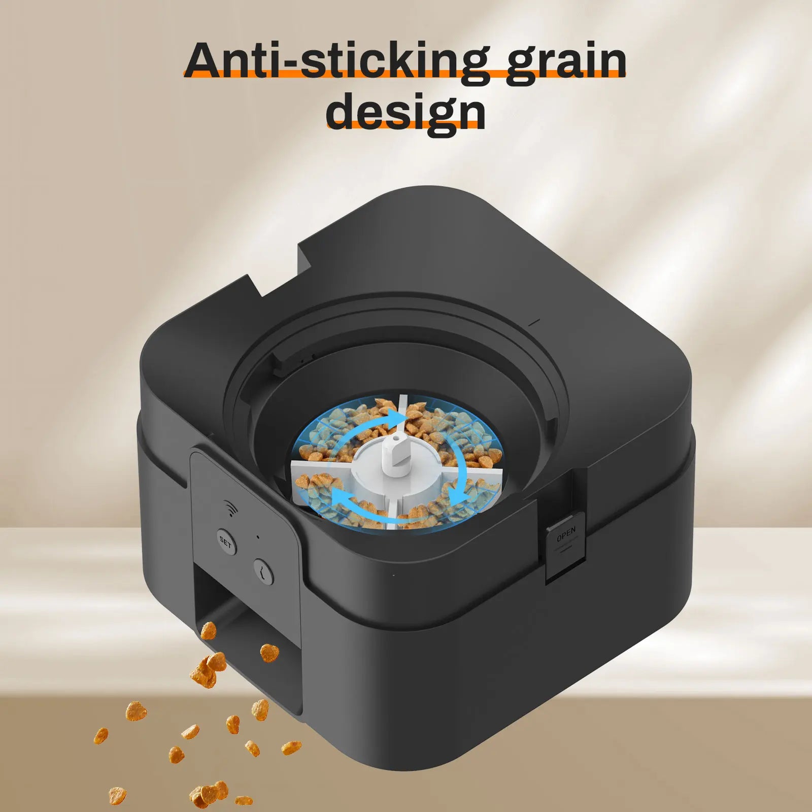 Alimentador inteligente para animais de estimação, alimentador automático para gatos, máquina de comida lenta para cães com temporizador quantitativo automático, dispensador de comida para gatos, tigela para cães e gat