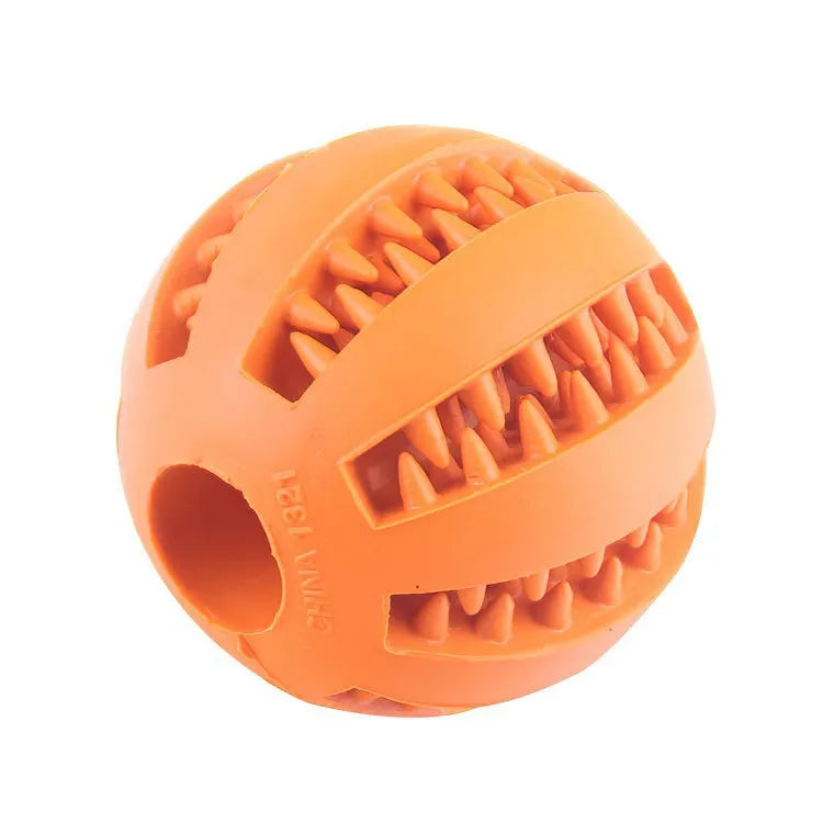 Bola de Brinquedo para Cães, Bola Resistente a Mordidas e Atóxica para Cães, Filhotes e Gatos, Brinquedo Comedouro Interativo para Pet, Dispensador de Petiscos, Mordedor e Bola de Limpeza de Dentes