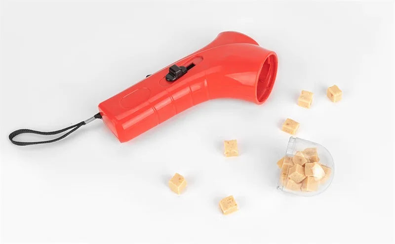 Cão lanche catapulta lançador cão gato tratar lançador lanche comida alimentador catapulta animal de estimação brinquedos de treinamento interativo ao ar livre brinquedos de praia