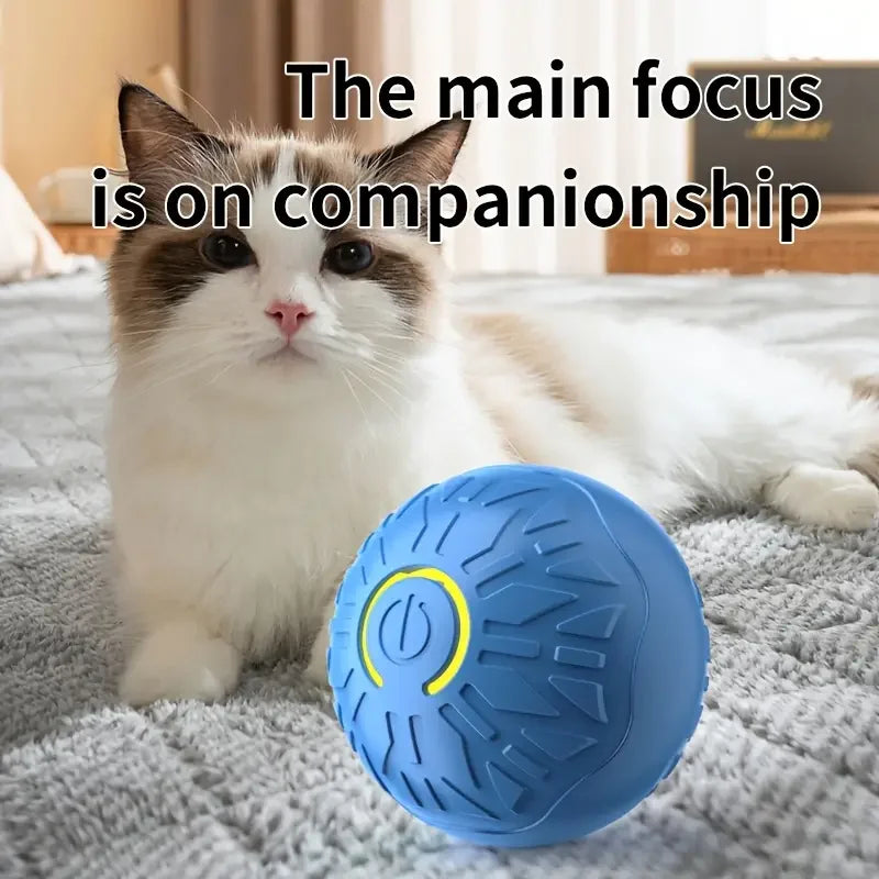 Bola de Brinquedo Inteligente para Cães, Interativa Automática, Eletrônica, Recarregável via USB, que Rola e Salta, para Filhotes a Cães Grandes, Brinquedo de Mastigar